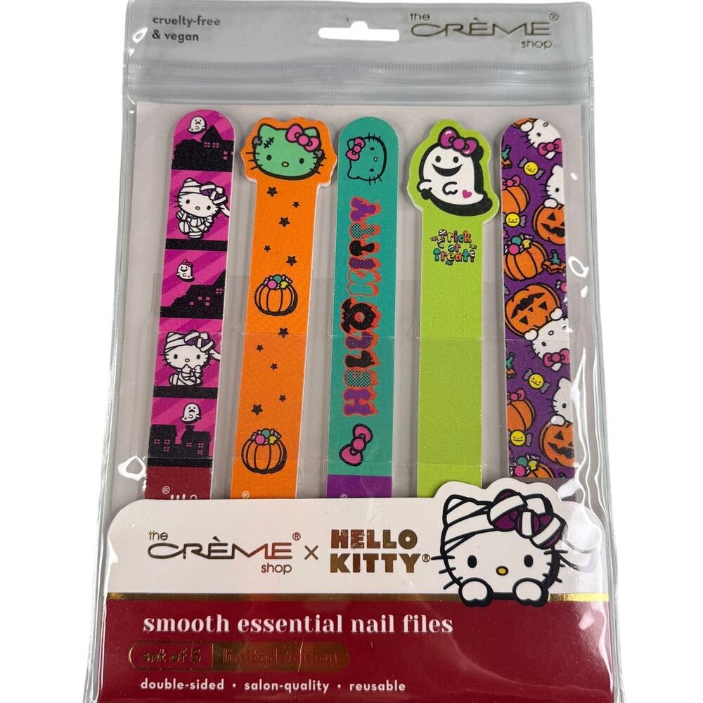 The Creme Shop x Hello Kitty Halloween Nail Files Set 5 Spooky Cute Limited Ed